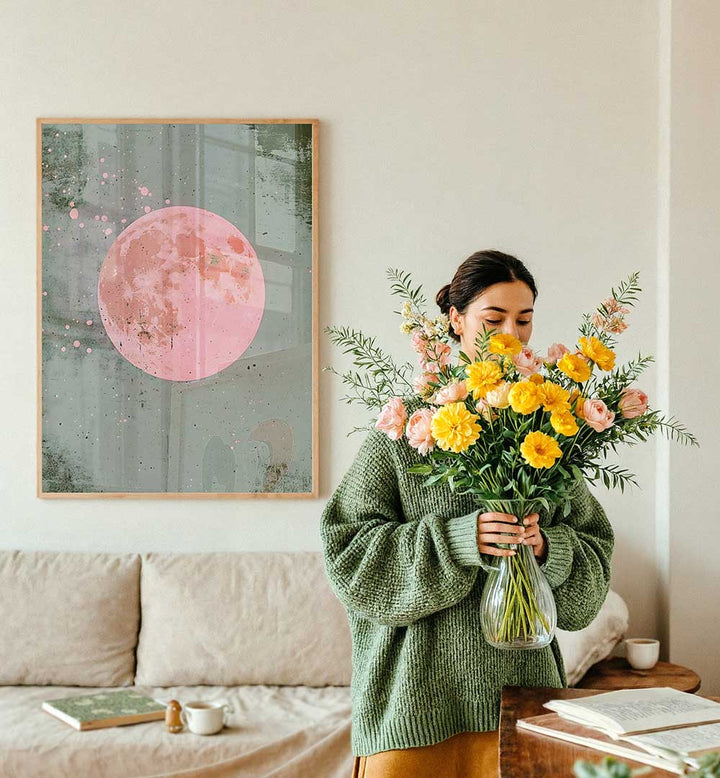 PINK MOON , LANDSCAPE PAINTINGS