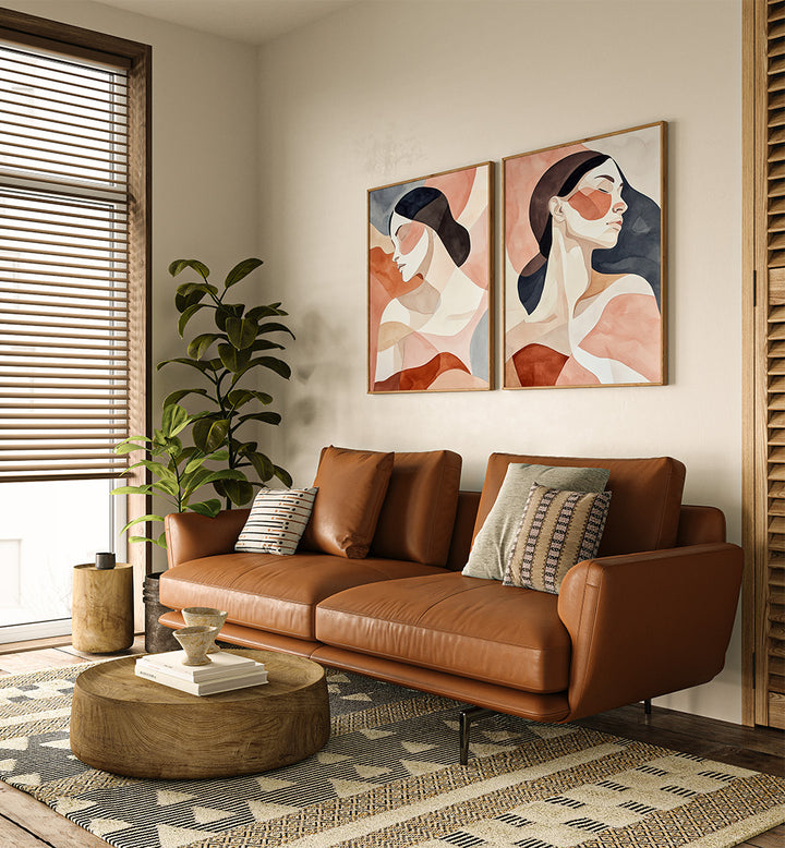 SOULCALM SET , SET OF 2 PAINTINGS