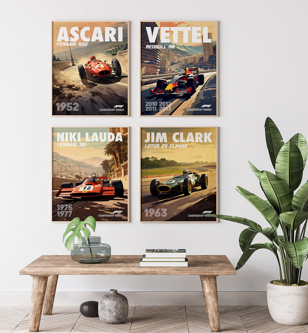 F1 IMMORTALS GALLERY WALL , GALLERY WALLS & SETS