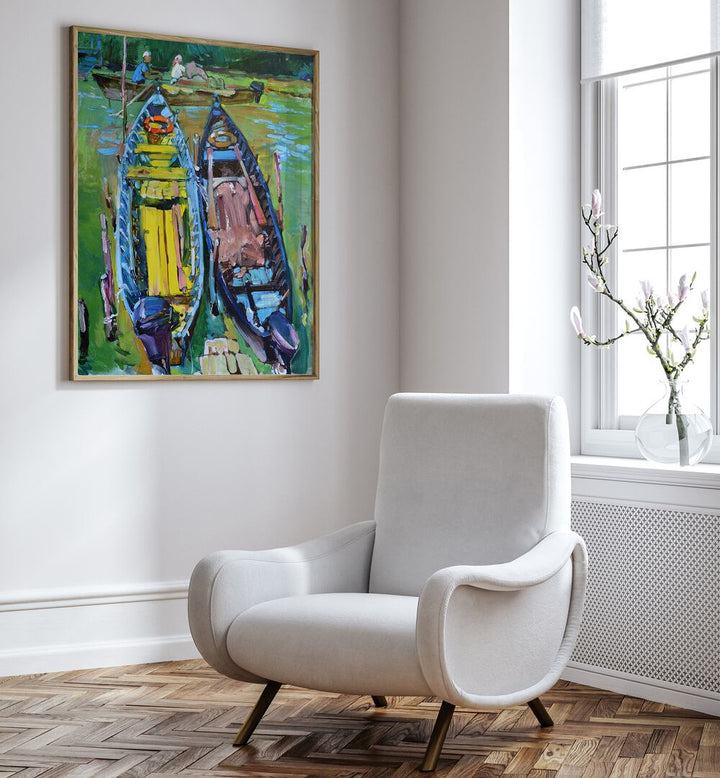 BOATS , BEACH PAINTINGS