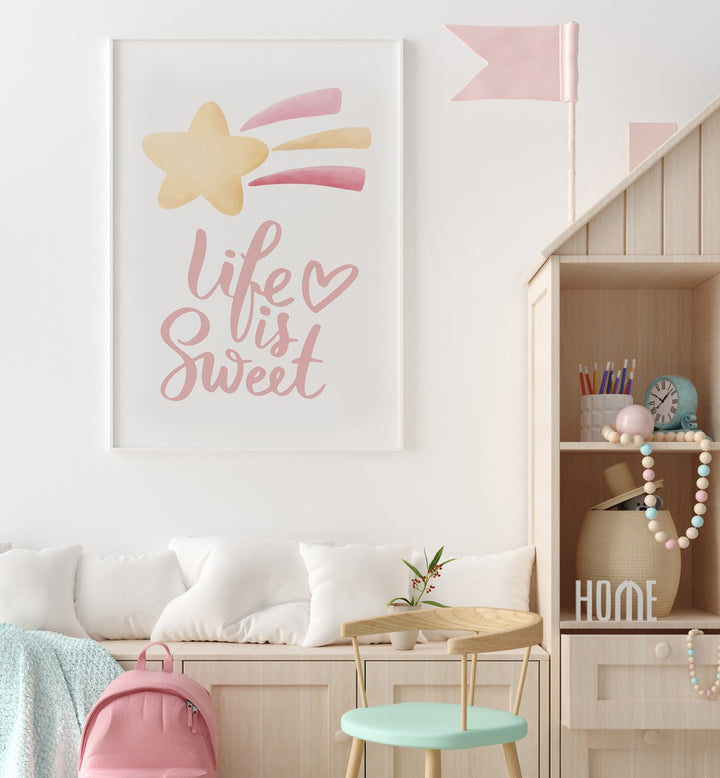 Enchanting SWEET STARB, KIDS ROOM PAINTINGS brighten your child's room with whimsical stars and cozy vibes.