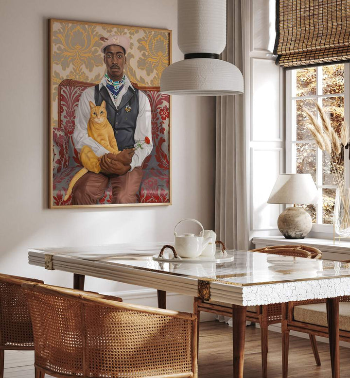Enhance your space with THE VELVET THRONE, AFRICAN ART PAINTINGS, showcasing vibrant cultural heritage and artistry.