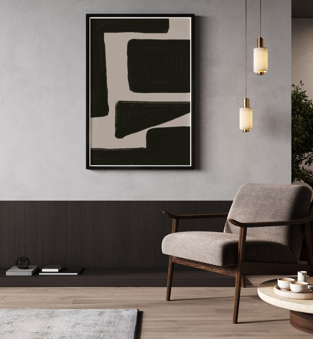 Elevate your space with The Miuus Studio's MID CENTURY MODERN ABSTRACT, ABSTRACT PAINTINGS, a stunning focal point.