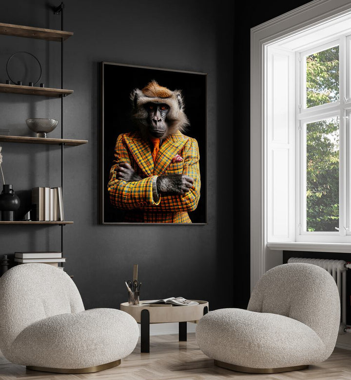 WILD SUITS - BABOON MONKEY , ANIMAL PAINTINGS