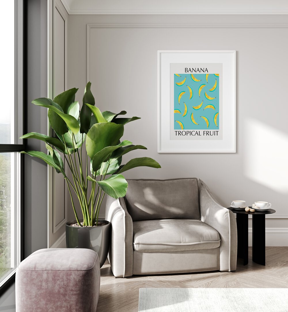 Decorate your kitchen with vibrant BANANA TROPICAL FRUIT, KITCHEN POSTERS for a lively tropical ambiance.