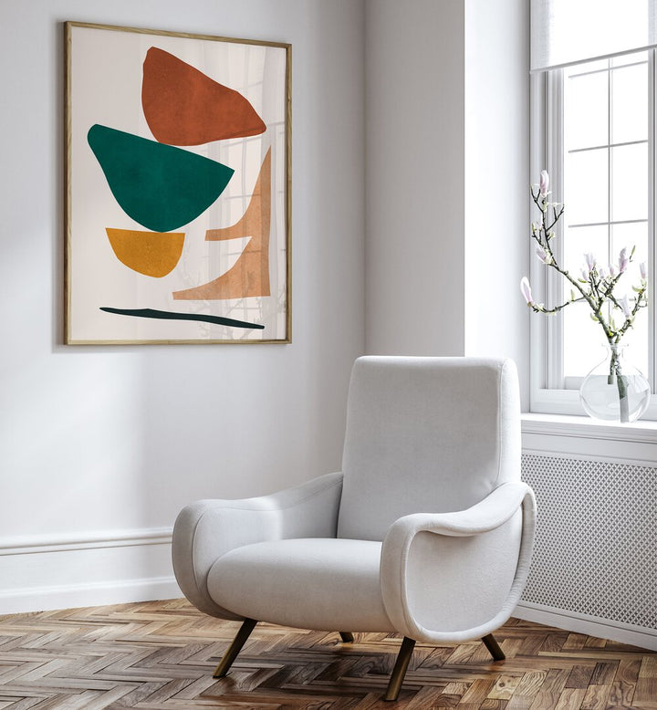 Elevate your space with EXPRESSIVE IV, GEOMETRIC ART PRINTS showcasing vibrant shapes and artistic flair.
