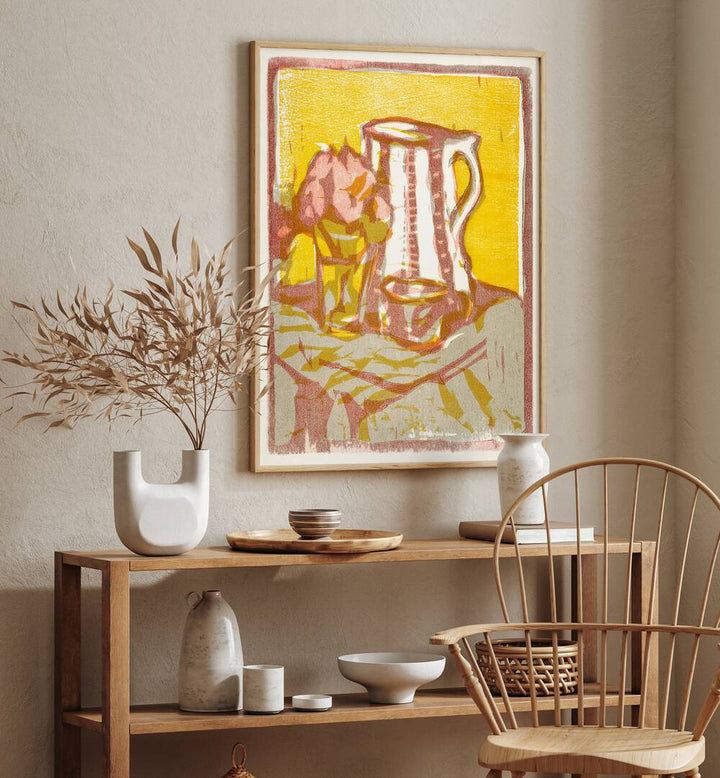 STILL LIFE WITH PITCHER  (1907)  , VINTAGE PAINTINGS