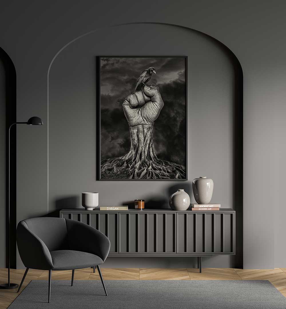 RAVEN HAND , PHOTOGRAPHY PRINTS