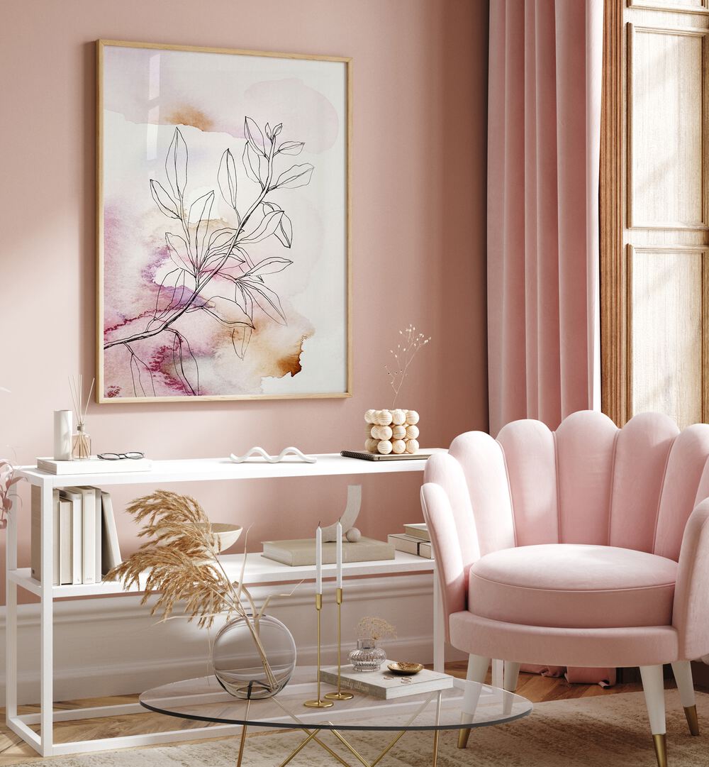 Soft watercolor tones highlight the elegance of WHISPER PETALS III, FLORAL FLOWER PAINTINGS, perfect for modern decor.
