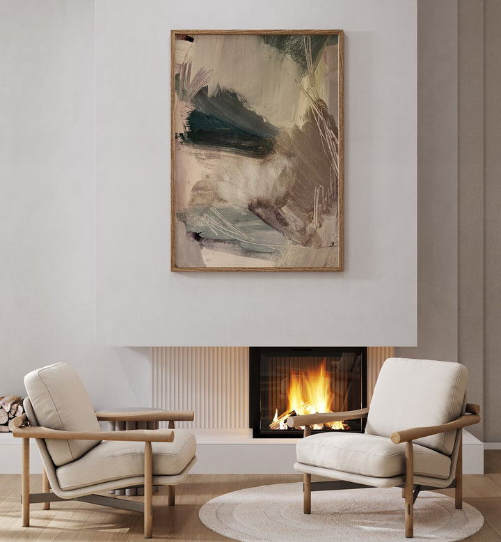 Elevate your space with WHISPERING STROKES, ABSTRACT PAINTINGS, featuring calming colors and modern design.