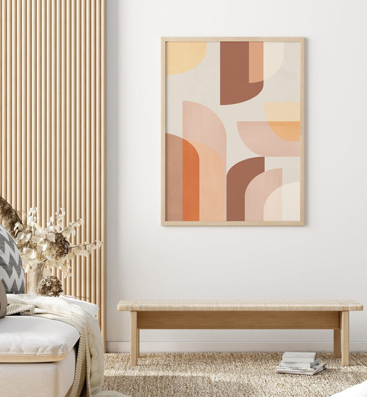 Stylish RETRO GEOMETRIC art print enhancing modern decor, a perfect choice for design enthusiasts.
