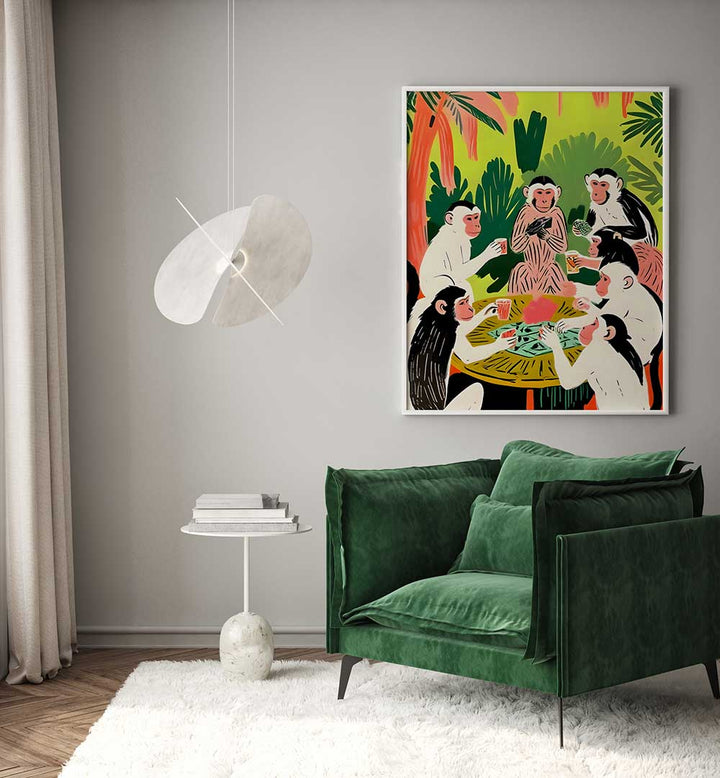 MONKEY POKERR , ANIMAL PAINTINGS