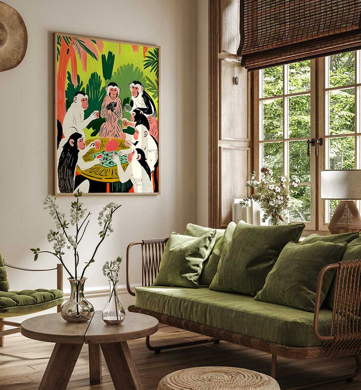 MONKEY POKERR , ANIMAL PAINTINGS