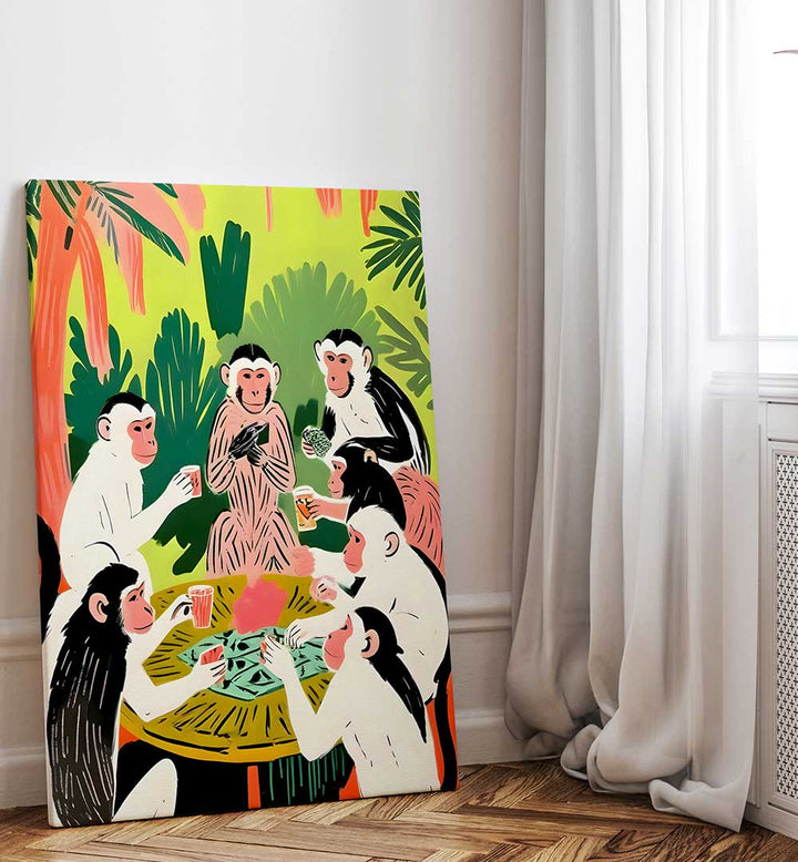 MONKEY POKERR , ANIMAL PAINTINGS