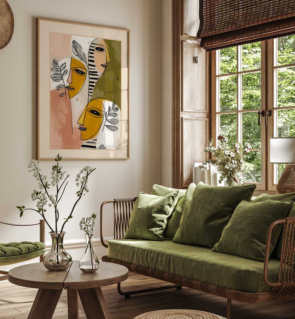 FACES OF THE GARDEN , ABSTRACT PAINTINGS