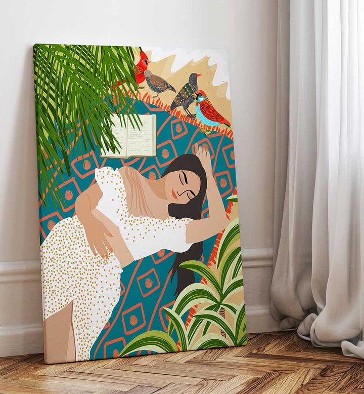 BEACH. READ. SLEEP. REPEAT , PORTRAITS & FIGURATIVE ILLUSTRATIONS