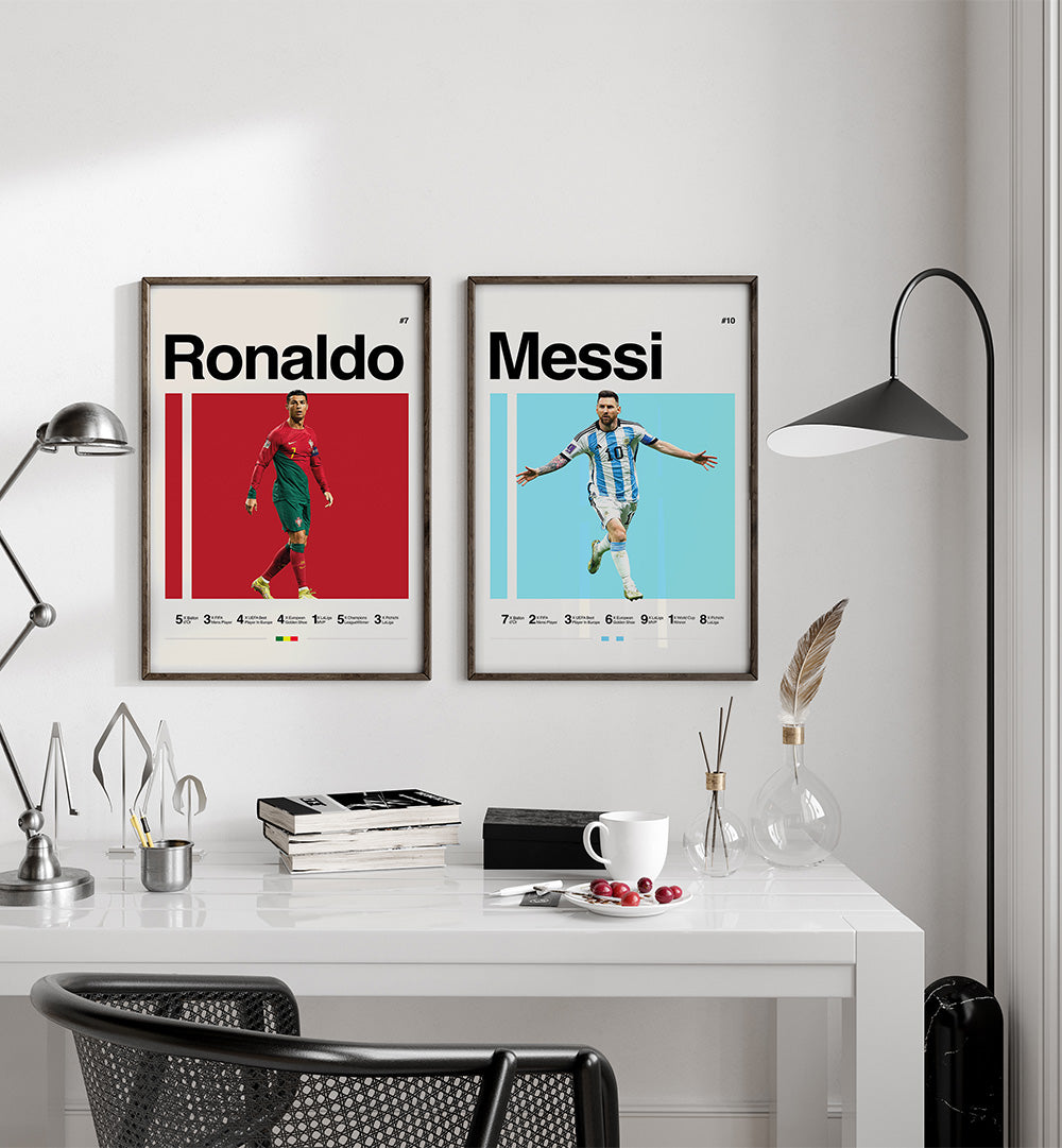 THE TROPHY ROOM SET , SET OF 2 PAINTINGS