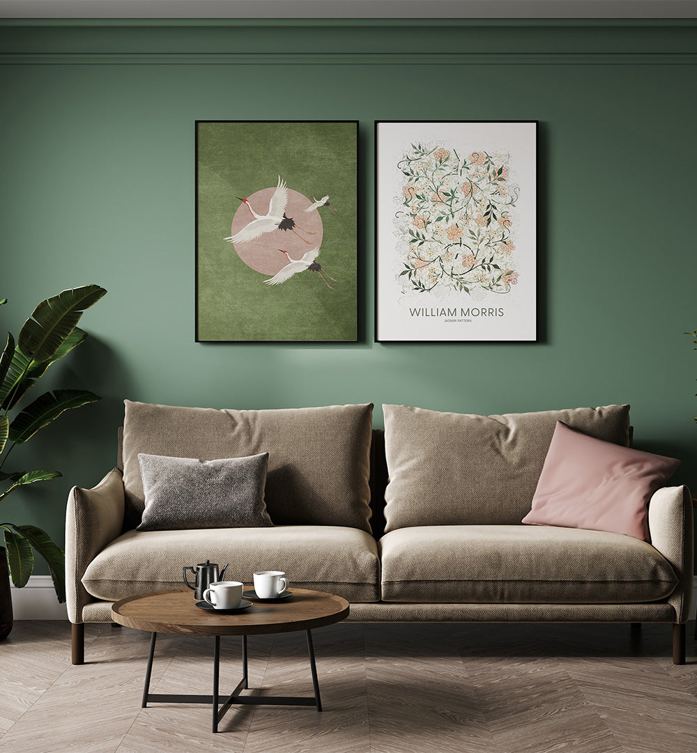 BOTANICAL FLIGHT SET , SET OF 2 PAINTINGS