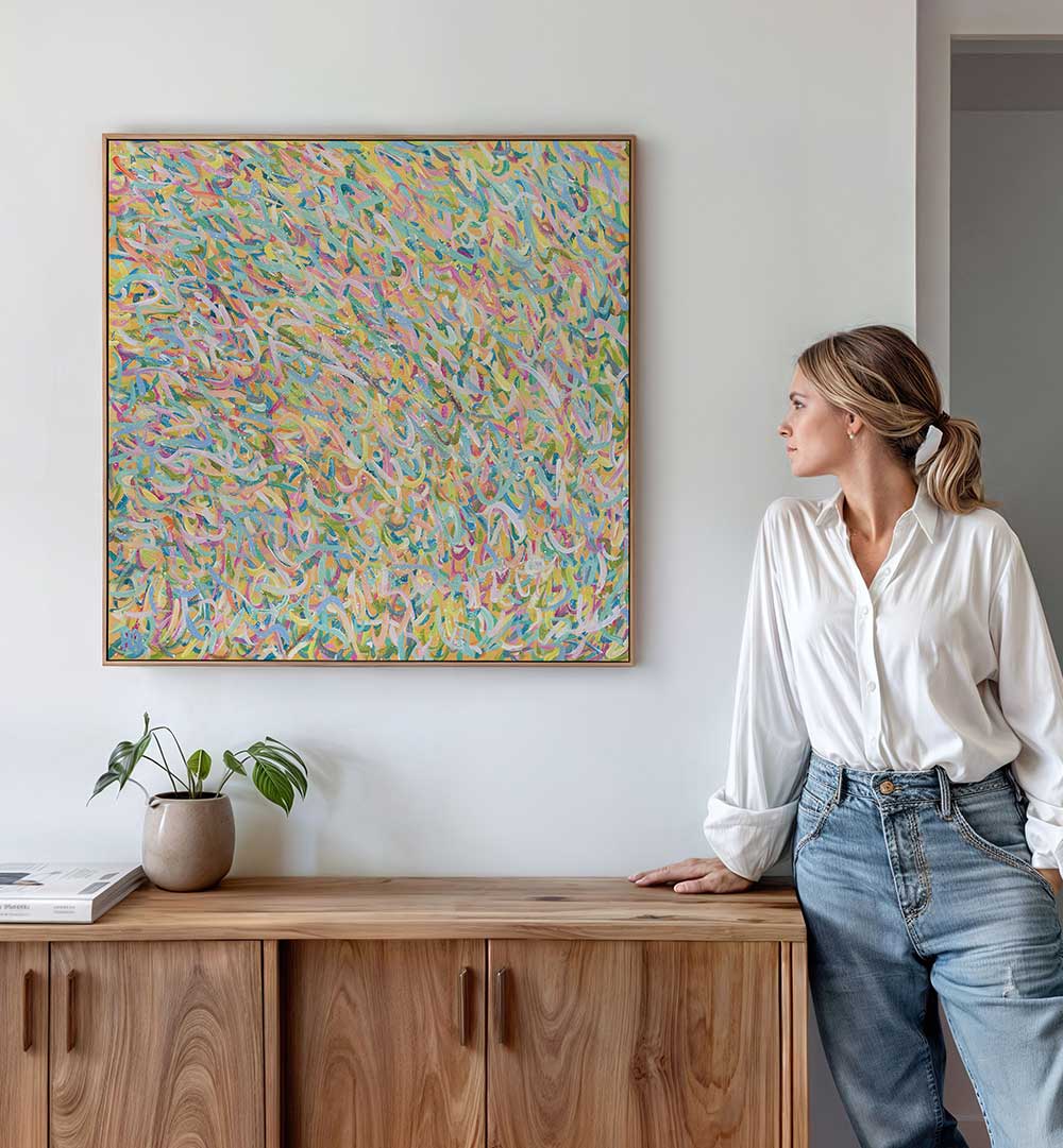 SUNSHINE MOLECULES , ABSTRACT PAINTINGS