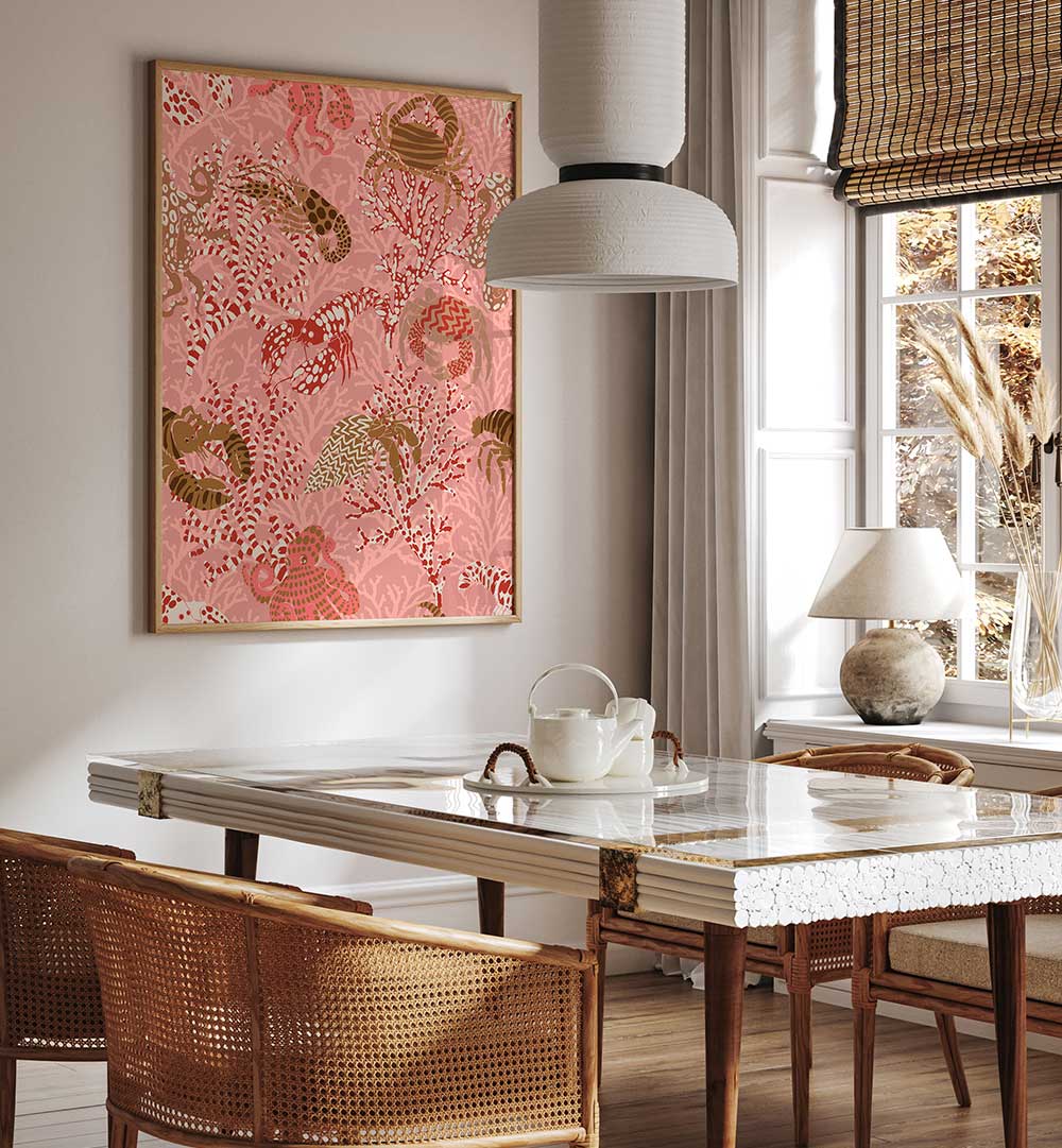 Transform your space with the VIBRANT CORAL REEF PATTERN, showcasing stunning ocean-inspired colors and details.