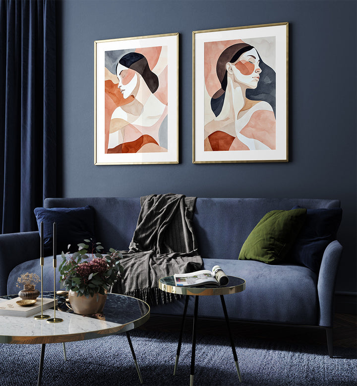 SOULCALM SET , SET OF 2 PAINTINGS