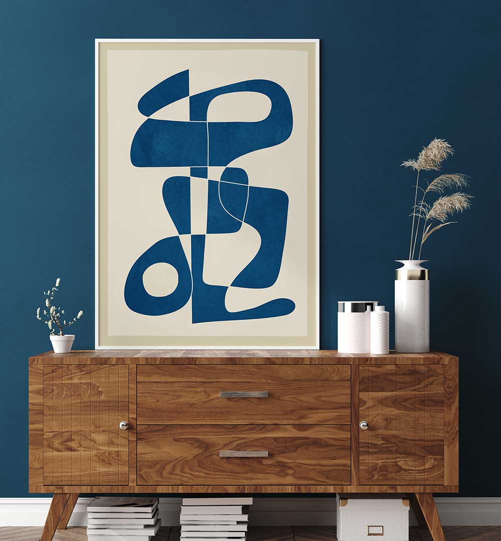 ABSTRACT MINIMAL SHAPES 1 , ABSTRACT PAINTINGS