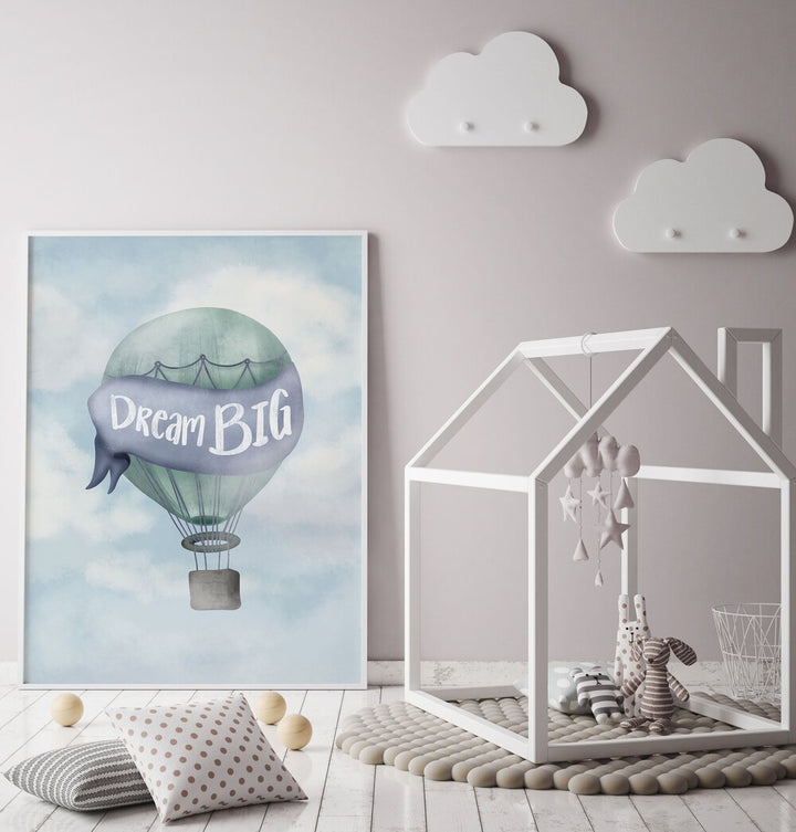 DREAM BIG BLUE , QUOTES AND TYPOGRAPHY POSTERS