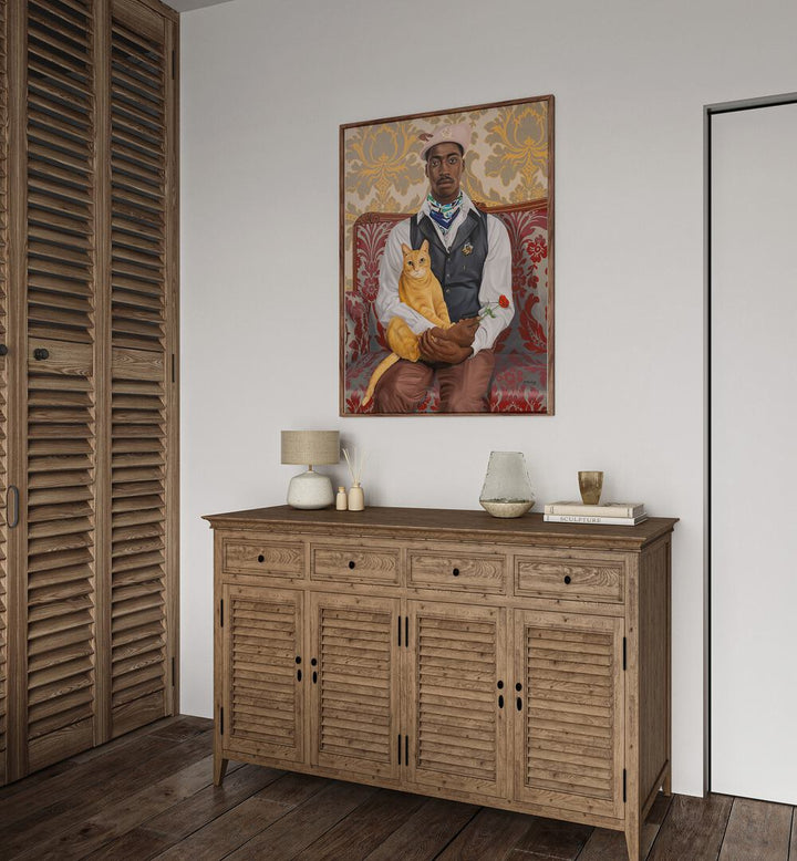 Discover THE VELVET THRONE, AFRICAN ART PAINTINGS, enhancing your space with cultural richness and vibrant beauty.