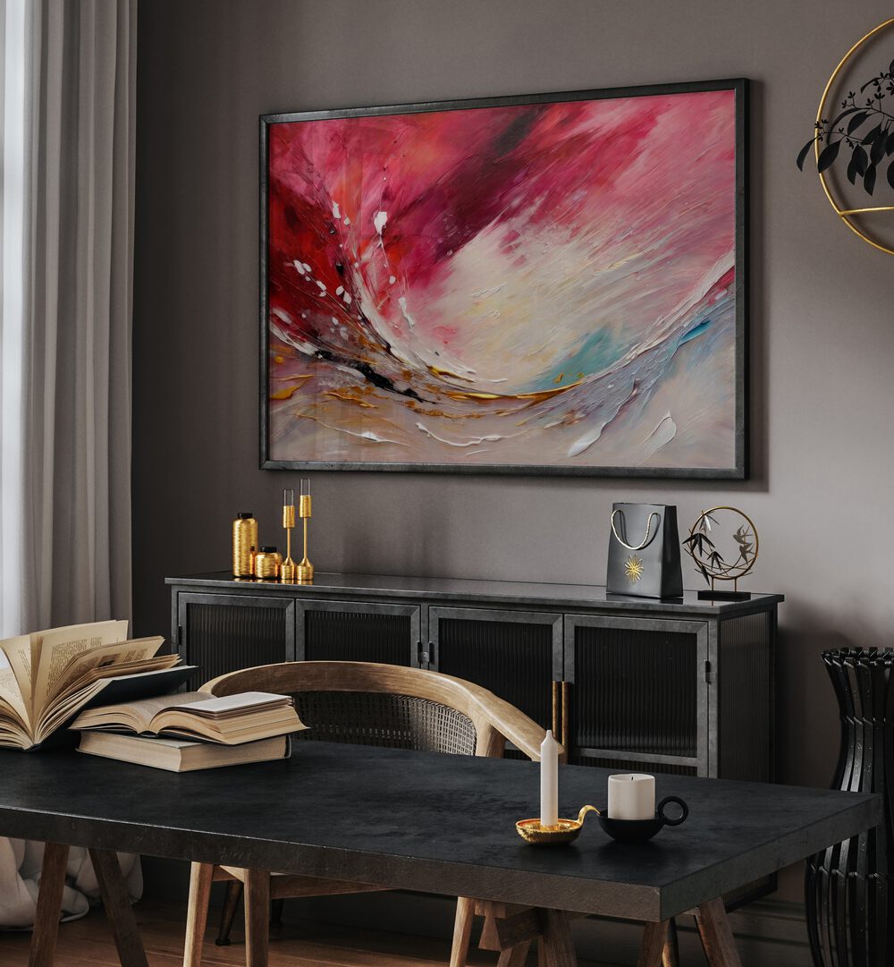 Vibrant ENERGY MEETS EMOTION, ABSTRACT PAINTINGS enhance modern decor, blending vitality and feeling in your space.
