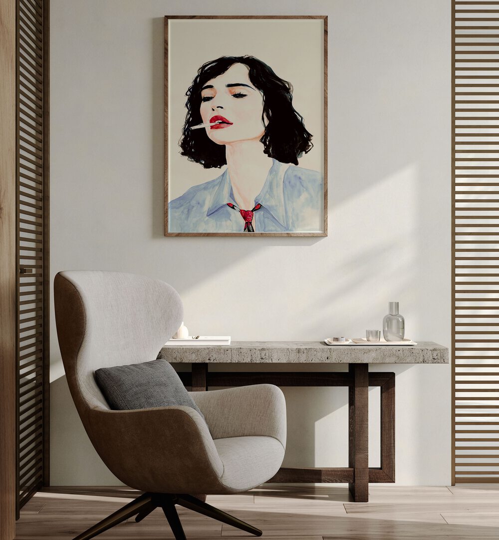 Stylish interior featuring LE RÊVE FRANÇAIS, FASHION POSTERS, capturing French elegance in artful decor.