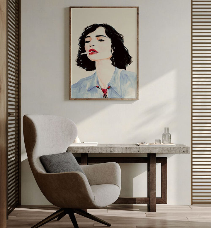 Stylish interior featuring LE RÊVE FRANÇAIS, FASHION POSTERS, capturing French elegance in artful decor.
