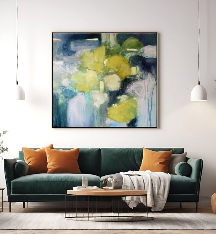 Transform your space with the HIDDEN GARDEN, ABSTRACT PAINTINGS, adding a serene touch to your home decor.
