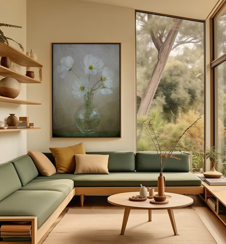 Brighten your space with COSMOS BREEZE, FLORAL FLOWER PAINTINGS, adding a refreshing touch to your home decor.