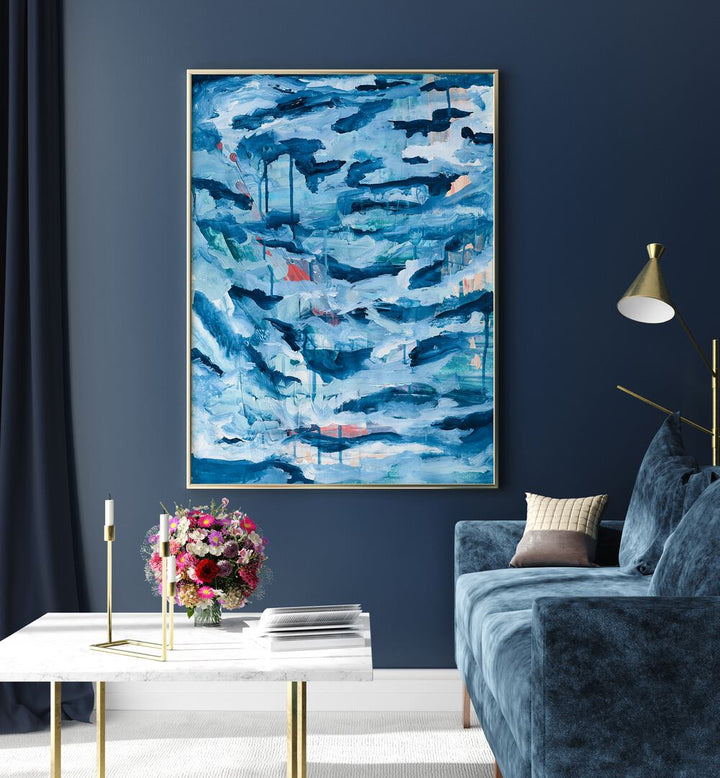 Elevate your home with NORTHERN WINTER, ABSTRACT PAINTINGS that beautifully capture serene winter landscapes.