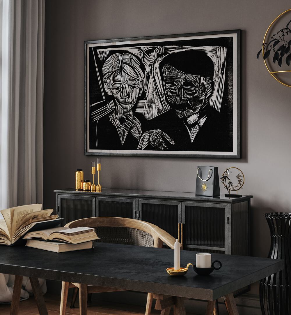 THE MARRIED COUPLE MÜLLER (1919)  , VINTAGE PAINTINGS