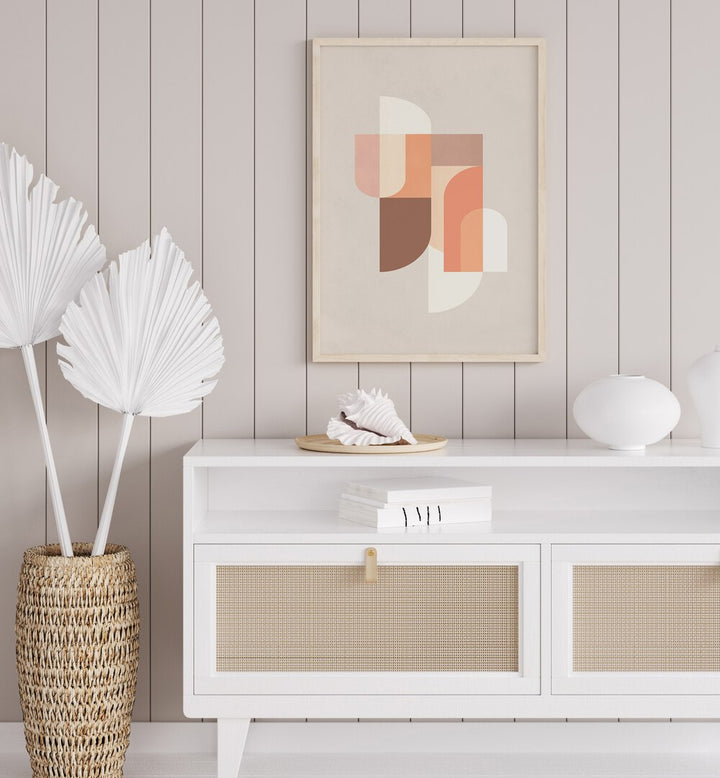 Stylish RETRO GEOMETRIC III art print enhances modern decor with bold patterns and nostalgic flair. Perfect for any space.