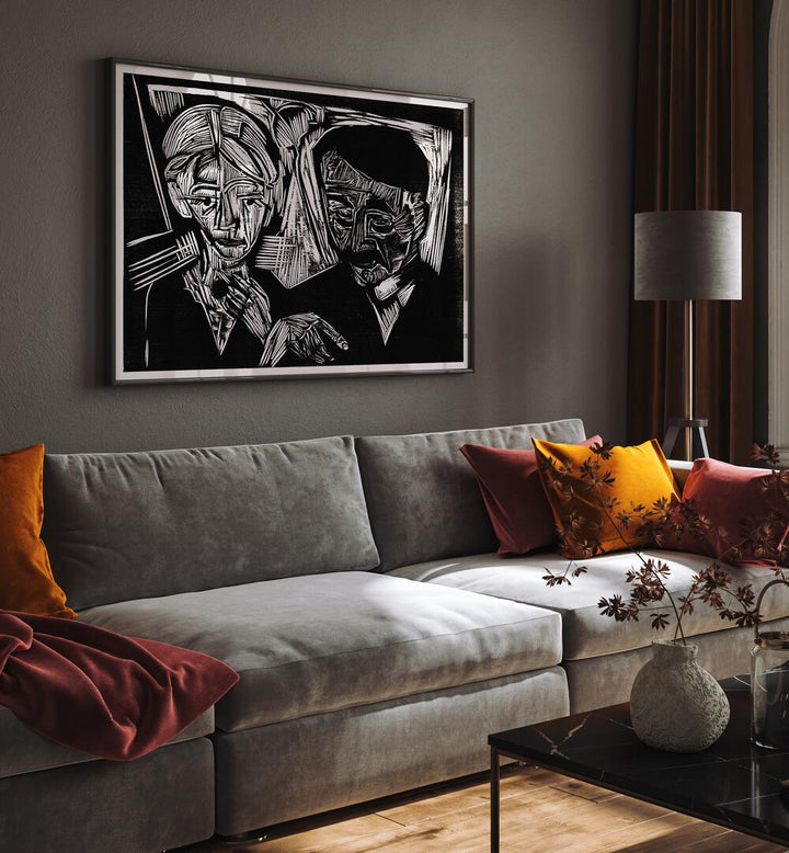THE MARRIED COUPLE MÜLLER (1919)  , VINTAGE PAINTINGS