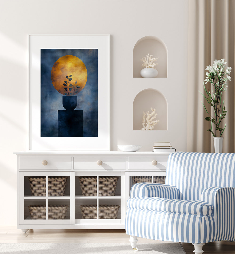 POTTED FLORALS EVERGREEN FLOWERS , LANDSCAPE PAINTINGS