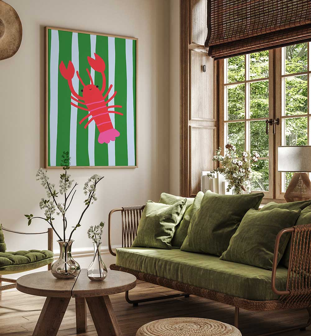PLAYFUL LOBSTER  , KITCHEN POSTERS