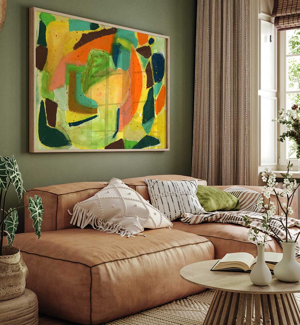 WATERCOLOUR & PASTEL  , ABSTRACT PAINTINGS