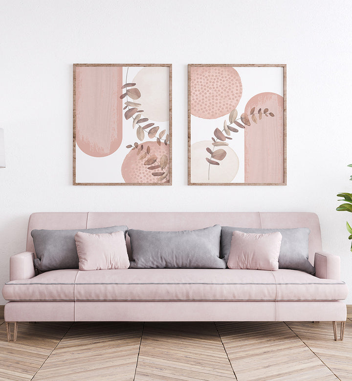 THE DOTTED ARCHES SET , SET OF 2 PAINTINGS