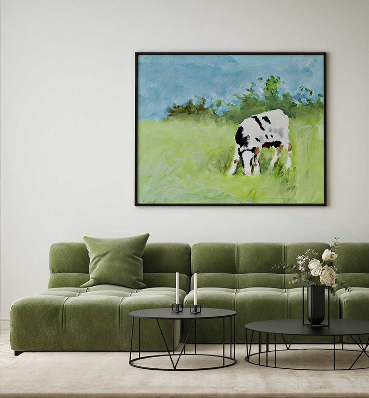 GRAZING , ANIMAL PAINTINGS