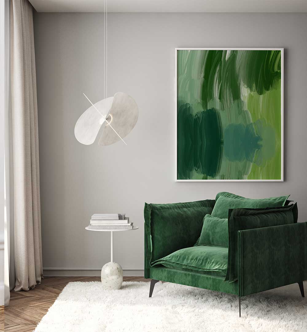 NUANCES DE VERT , ABSTRACT PAINTINGS