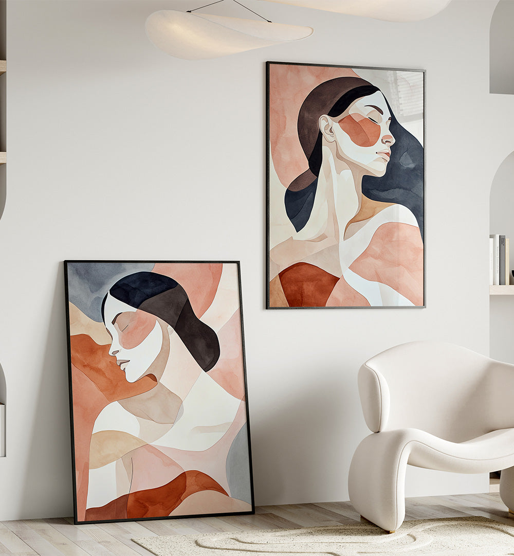 SOULCALM SET , SET OF 2 PAINTINGS