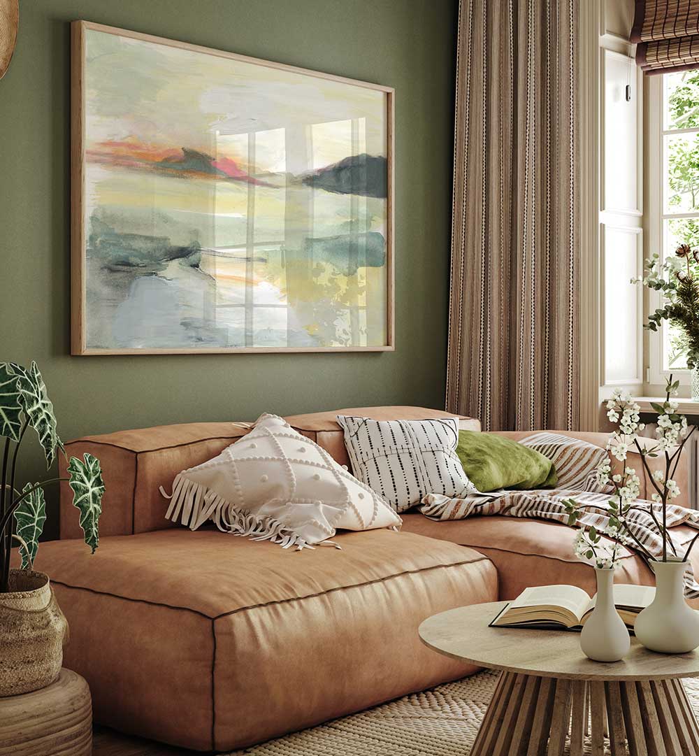 Bright and serene AQUARELLE Landscape Paintings enhance living spaces with natural beauty and tranquility.