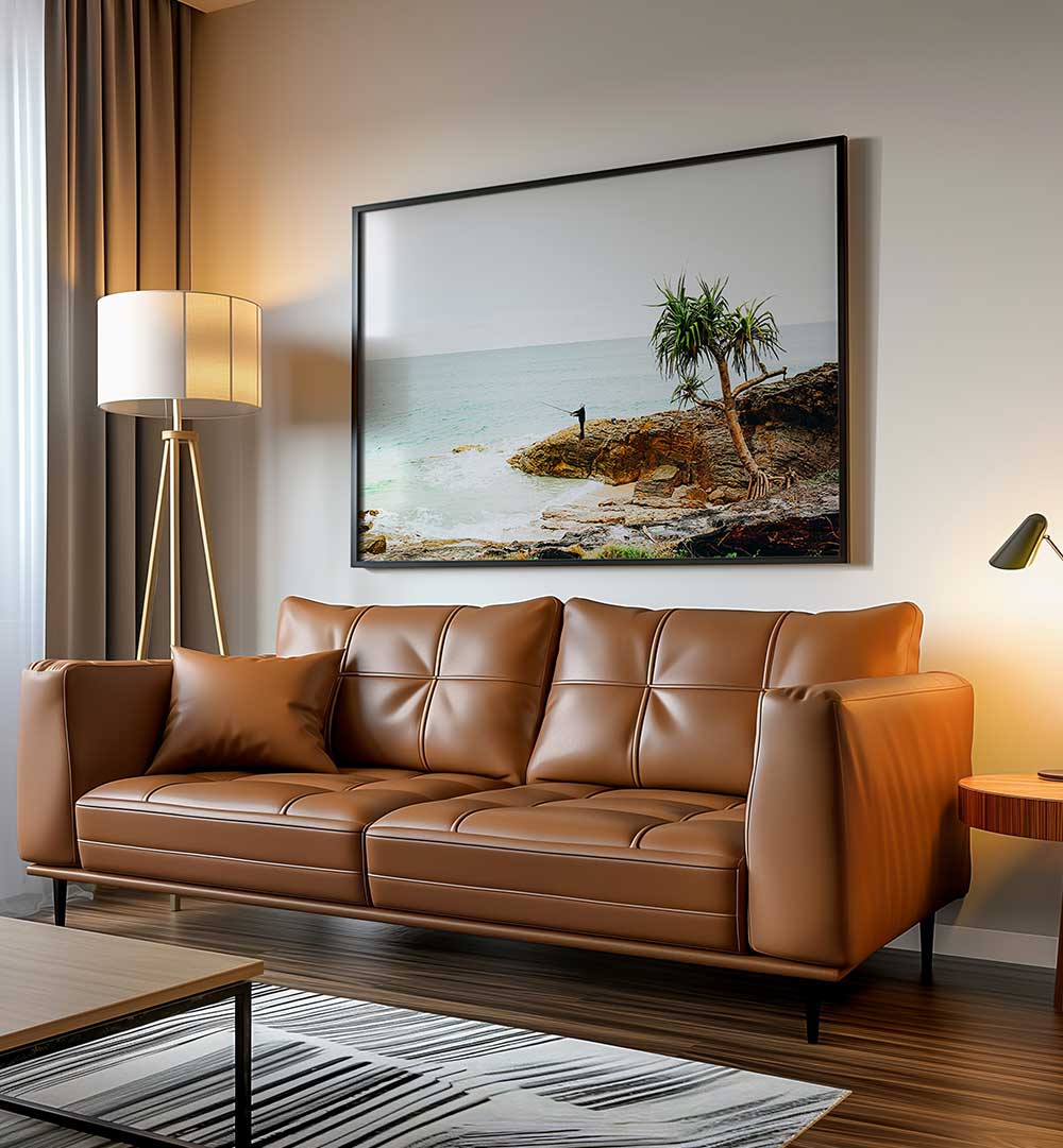 FISHING ON STRADBROKE ISLAND , LANDSCAPE PAINTINGS