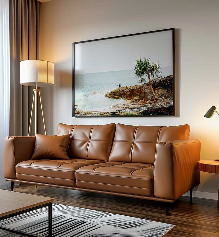 FISHING ON STRADBROKE ISLAND , LANDSCAPE PAINTINGS