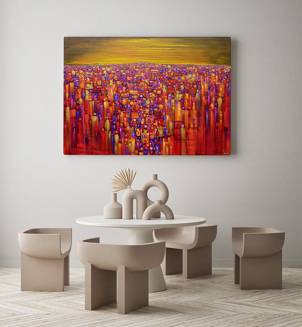 METRO , MODERN IMPRESSIONISM PAINTINGS