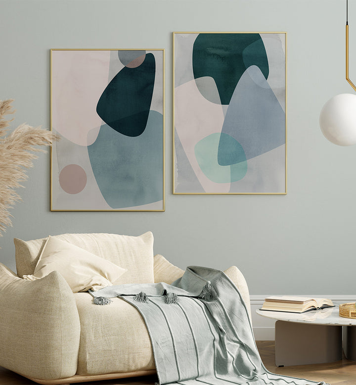 ETHEREAL TIDE SET , SET OF 2 PAINTINGS