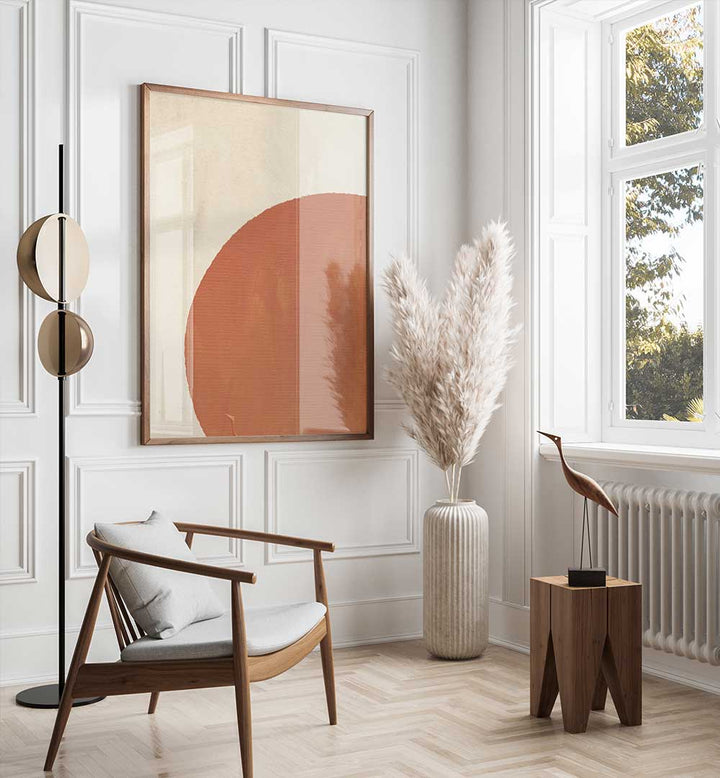 BURNT ORANGE II, BOHO ART PAINTINGS